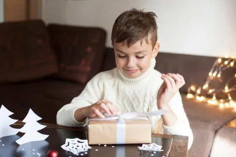 Boy for Christmas Stock Photos