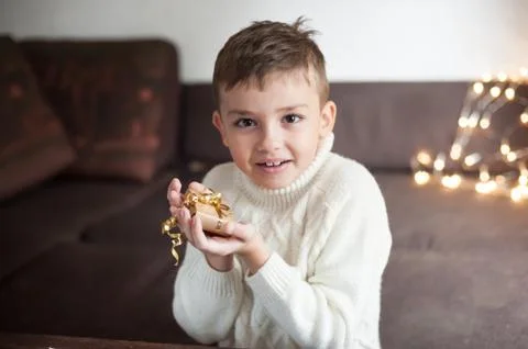 Boy for Christmas Stock Photos