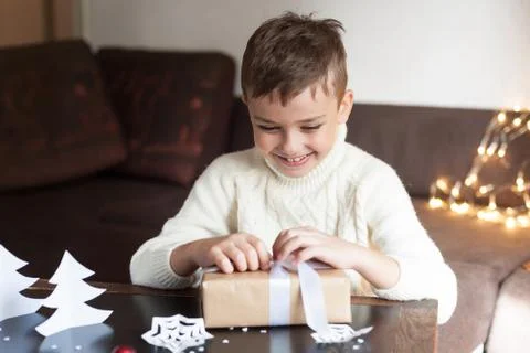 Boy for Christmas Stock Photos