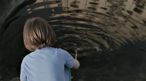 BOY IN THE CITY PARK Stock Footage 68755802
