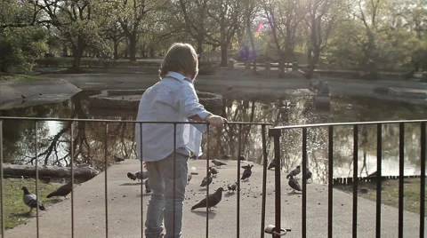 BOY IN THE CITY PARK Stock Footage 68755870