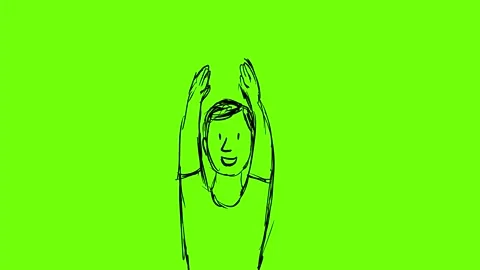 Boy Clapping Hands Cartoon 2D 4K Animation Stock Footage 317950995