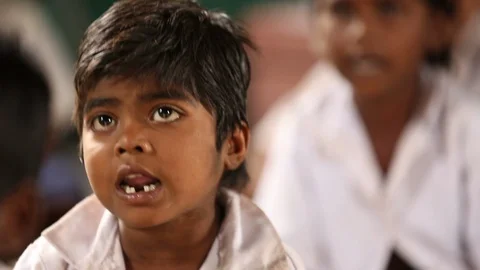 Boy in Class Video stock 111806175