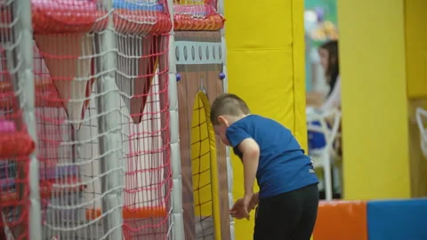 The boy comes to the playground Stock Footage 106809526