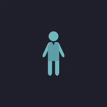 Boy computer symbol Stock Illustration