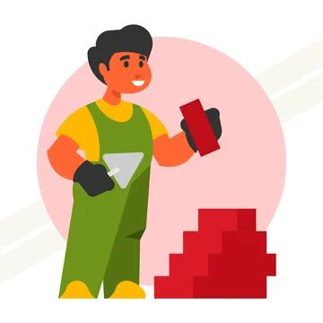 Boy-construction-worker Stock Illustration