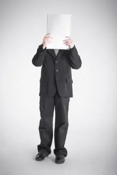 Boy covers the head Stock Photos