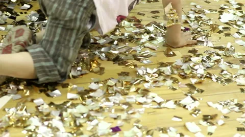 Boy Crawling on the Floor Stock Footage 40321177