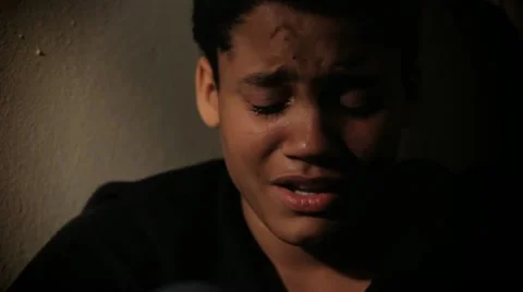 Boy Crying Stock Footage 22635236