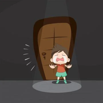 Boy Crying Stock Illustration