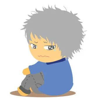 Boy Crying Stock Illustration