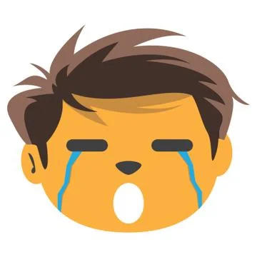Boy Crying Stock Illustration