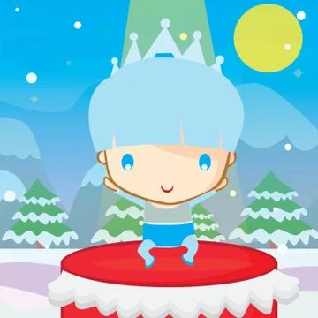 Boy Dancing Illustrazione stock