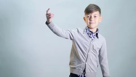 Boy dancing Locking or Hip-hop dance on isolated background Stock Footage 76607713