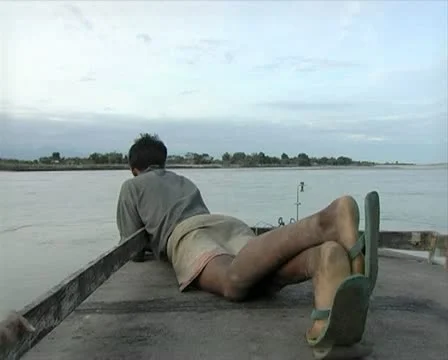 Boy on Deck Stock Footage 11052305