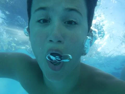 Boy diver Stock Photos