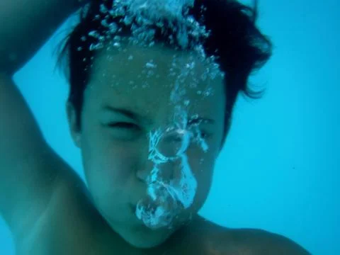 Boy diver Stock Photos