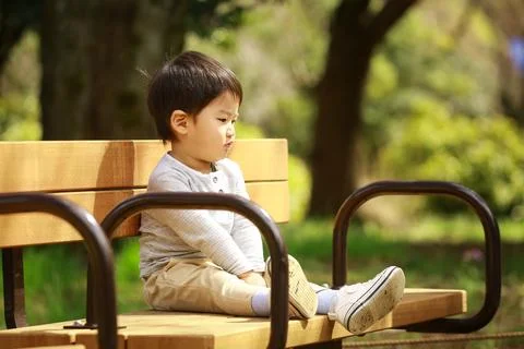 Boy drinking juice Foto stock