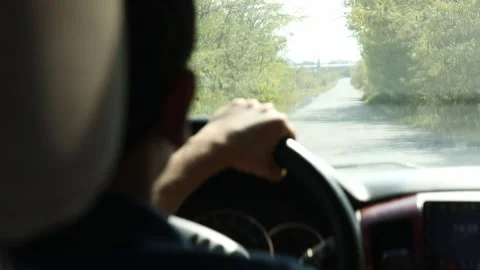 A boy is driving a car 4 Stock Footage 321195260