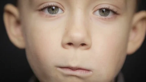 The boy is eating, close-up.Full hd video Stock Footage 72101790