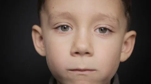 The boy is eating, close-up.Full hd video Stock Footage 73598166