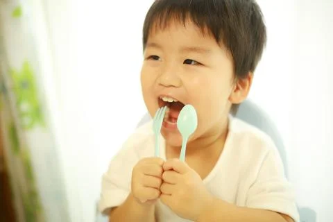 Boy eating Stock Photos