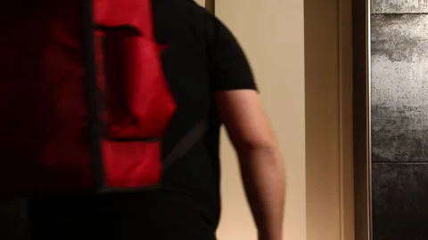 The boy enters the elevator 2 Video stock 311763389