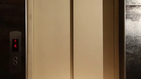 The boy enters the elevator 3 Video stock 311763418
