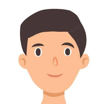 Boy face Illustrazione stock