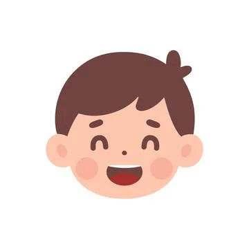 Boy facial expression icon Stock Illustration