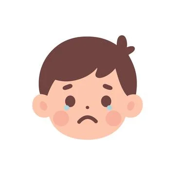 Boy facial expression icon 스톡 일러스트
