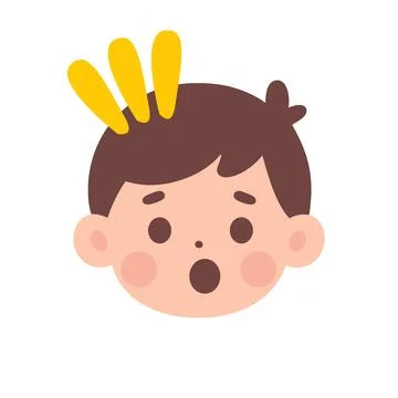 Boy facial expression icon Stock Illustration