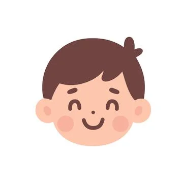 Boy facial expression icon Stock-Illustration
