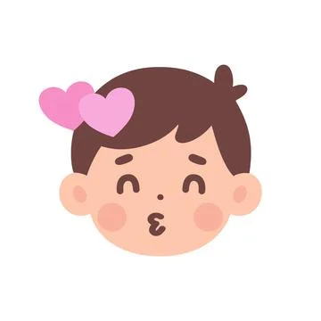 Boy facial expression icon Stock Illustration