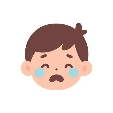 Boy facial expression icon 스톡 일러스트