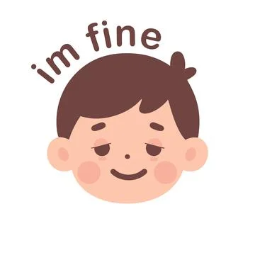 Boy facial expression icon 스톡 일러스트