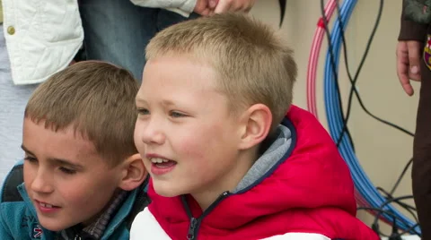 The Boy is a Fan of the Team Stock Footage 50717703