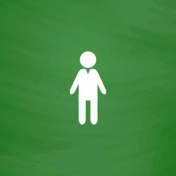 Boy flat icon Stock Illustration