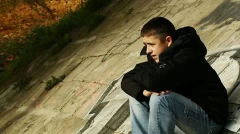 The boy flatly refuse from the offered  alcohol Stock Footage 12439558