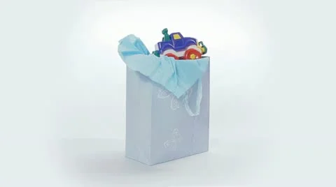 Boy gift box Stock Footage 12653085
