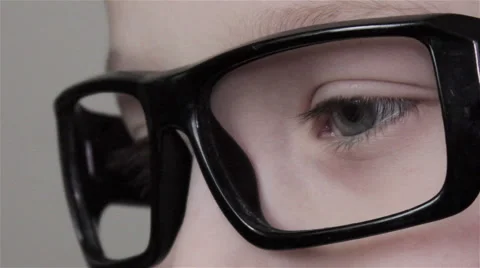 Boy with glasses Stock Footage 46285717