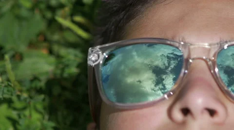 Boy with glasses Stock Footage 67654336