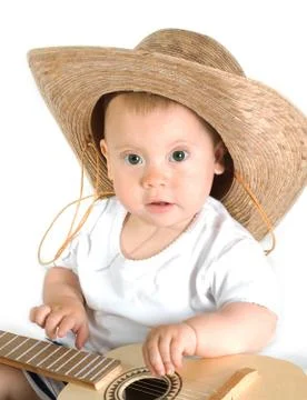 A boy with a guitar Stock Photos