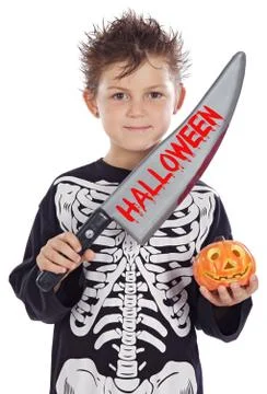 Boy in halloween Stock Photos