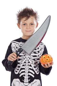 Boy in halloween Stock Photos