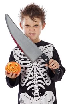 Boy in halloween Stock Photos