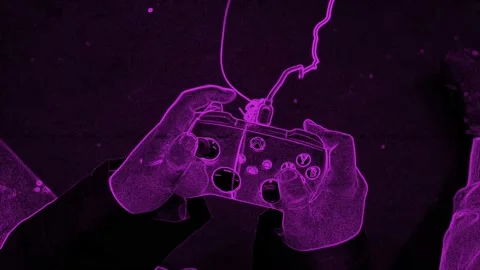 Boy Hands Using Game Controller, Top Shot. Stock Footage 225547595