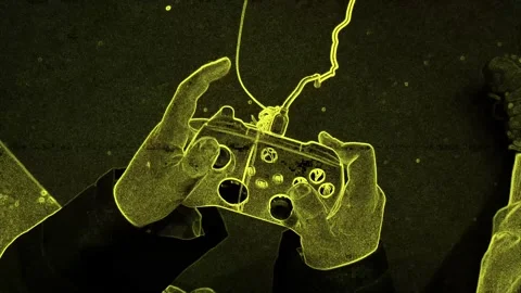 Boy Hands Using Game Controller, Top Shot. Stock Footage 225547738