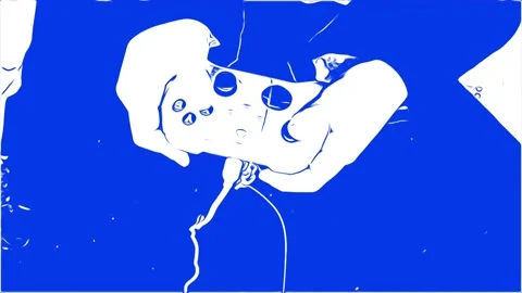 Boy Hands Using Game Controller, Top Shot. Stock Footage 225550457