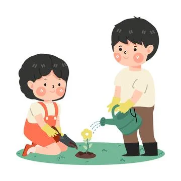 Boy hanging on a tree branch Stock Illustration